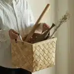 Panier bambou tressé 2