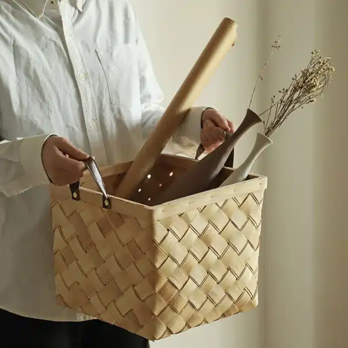 Panier bambou tressé 2