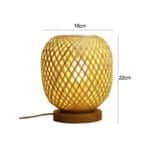 lampe bambou sur pied taille