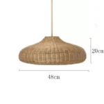 Grande suspension osier 2