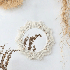 miroir macramé