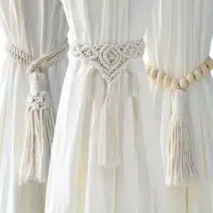 Attache rideau macramé 1