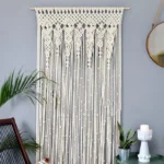 Rideau macrame blanc 1