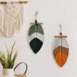 Suspension plume macramé 1