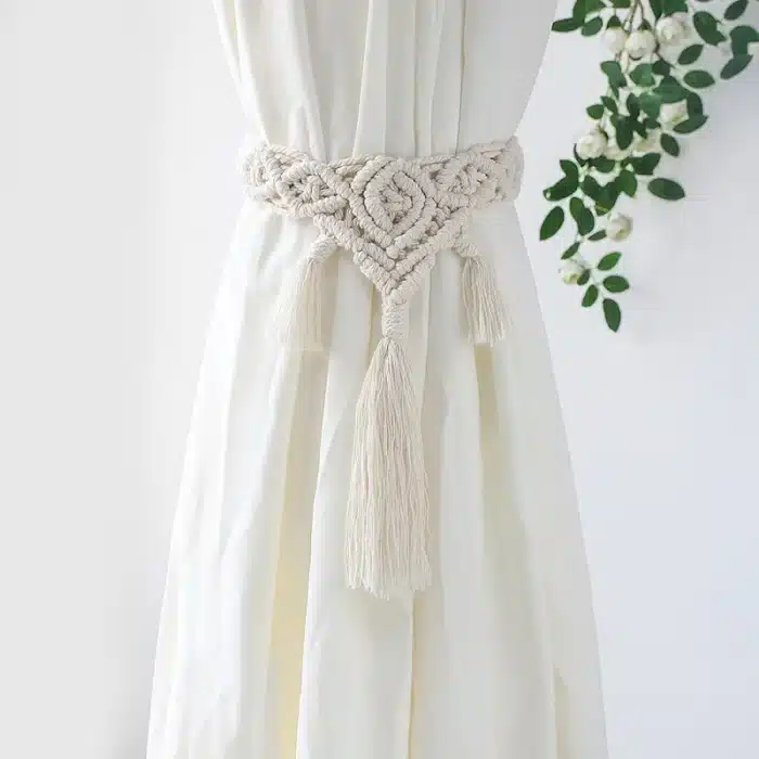 Attache rideau macramé 4