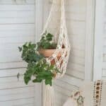 suspension fleur macramé