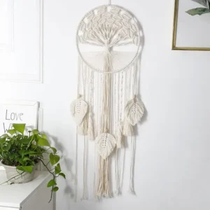 Grand Attrape-Rêves en Macramé pour Mariage, Décoration de Maison, Chambre, Lune, Arbre de Vie, Vent, Tendance, Ornements Boho 1