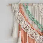 Macramé mural couleur 2
