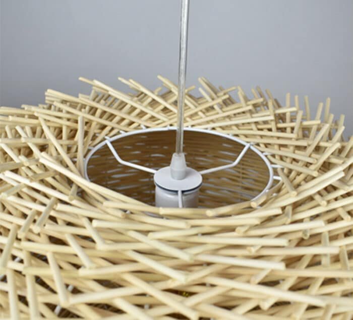 Suspension boule osier 8