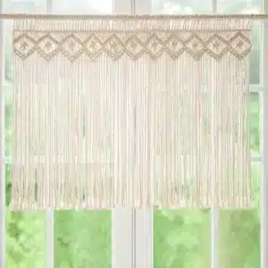 Rideau fil macramé 1