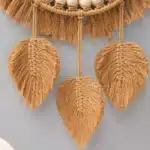 Miroir macramé plume 1