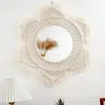 Grand miroir macramé 1