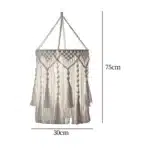 Suspension luminaire macramé 2