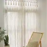Rideau de porte macramé