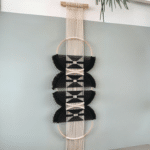macramé moderne noir