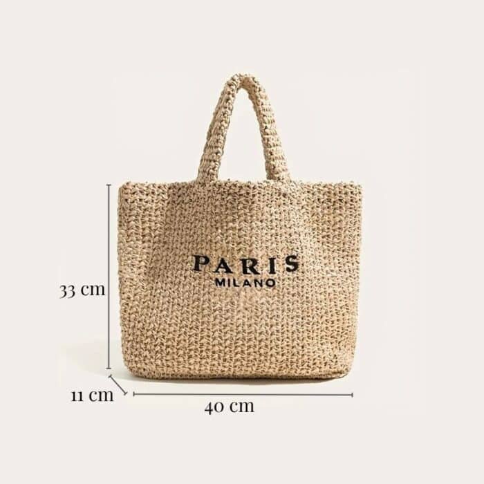 sac plage paille