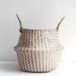 Panier tressé jonc de mer 8