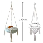 Hamac chat macramé 4