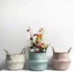 Panier tressé jonc de mer 4