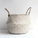 Panier tressé jonc de mer 1