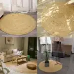 Tapis jonc de mer rond 2