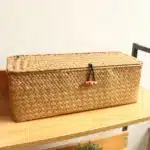 Panier jonc de mer avec couvercle 6