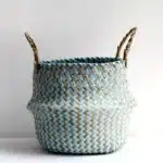 Panier tressé jonc de mer 7