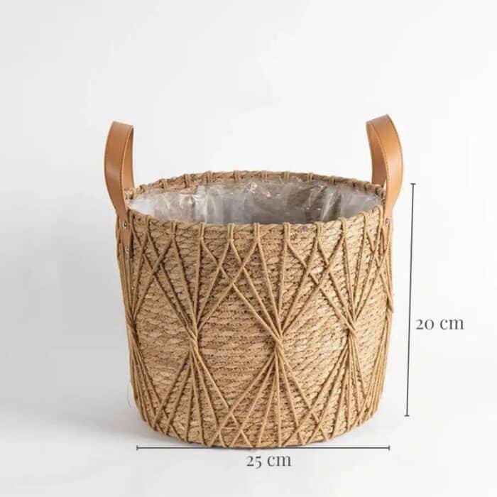 cache pot rotin