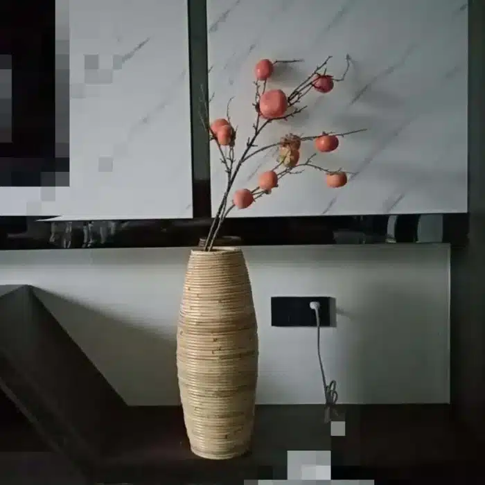 Vase rotin pour pampa 2